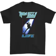 Thin Lizzy Live Men T-shirt Black Short Sleeve Unisex Tee All Sizes S-4XL