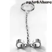 Stainless Steel Heavy Type Slave Collar Hand Cuffs Restraints Collars Handcuffs