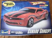 REVELL Hot Wheels CAMARO CONCEPT Snap-Tite Model Kit Open Box