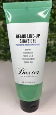 Baxter of California Beard Line-Up Shave Gel 3.4oz/100ml NEW!