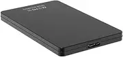 Laroal Portable External Hard Drive Enclosure USB3.1 Hard Drive Enclosure 2.5 Inch for PC Laptop Computer (Black)