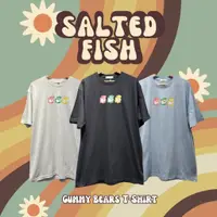 在飛比找蝦皮購物優惠-鹹魚古著 Gummy Bears T-shirt 小熊軟糖短