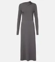 [Toteme] Toteme Draped jersey midi dress AU 8 grey