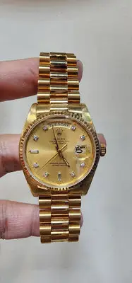 在飛比找Yahoo!奇摩拍賣優惠-勞力士 rolex 18038 18k 金錶