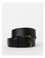 [Blaq] Casual Leather Belt in Black