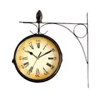 European-style Double-sided Wall Clock for Creative Classic Clocks Monochrom