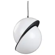 Solee Large Pendant Light, White & Matt Black White & Matte Black Acrylic &
