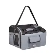 Folded Pet Carrier Dog Cat Seat Travel Bag Mesh Cage Crate+Leash for Safety