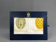 Rare NOS FABERGE EGG 4 Pc Embroidered Guest Hand Towel Set w/ Original Box (304)