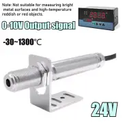 0-10V 24V Infrared Thermometer Sensor Non-contact Temperature Tool W/ Controller