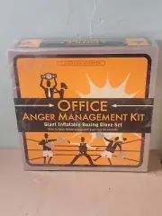 OFFICE ANGER MANAGEMENT KIT GIANT INFLATABLE BOXING GLOBE SET LONCRAINE BROXTON