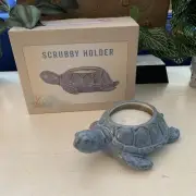 Cracker Barrel Turtle Scrubby Holder w/ Scouring Pad NIB