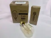 Edison Bulbs,4-Pack Vingtage Filament Light Bulb,T45 4 Count (Pack of 1)