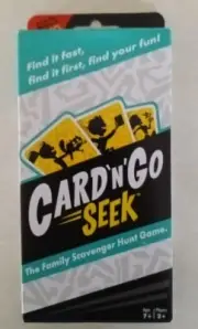 Mattel Games Card N Go Seek Family Card Game Complete