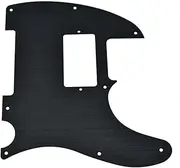 KAISH 8 Hole Metal Aluminum Anodized Tele Humbucker Pickguard TL Pick Guard Scratch Plate for USA/Mexico Telecaster/Tele Black