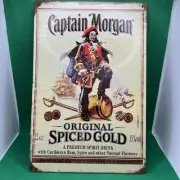 Captain Morgan Spiced Rum-Metal Bar Sign