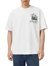 Allsaints Oversized Reel Logo Graphic Tee