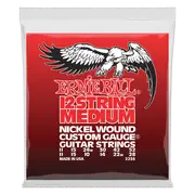 Ernie Ball Medium 12-String Nickel Wound Electric Guitar Strings, 11-52 Gauge