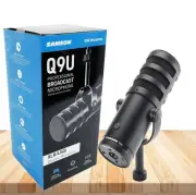 Samson Q9U Professional Dynamic Cardioid Broadcast Microphone USB-C and XLR