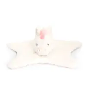 Keeleco 33cm Nursery Unicorn Plush Blanket Soft Toy Kids/Children 0m+ White