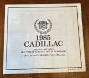 1985 Cadillac Chassis & Body Electrical Wiring Circuit Diagrams Seville Eldorado