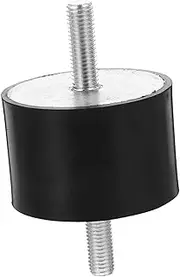 Alipis Cylindrical Vibration Isolator Mount with Dual Threaded Bolts Height Shock Absorber for Pump Generator Engine Compressor Applications