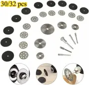 32Pcs Cutting Wheel Set Drill for Dremel Rotary Tool Accessories w/ 1/8" Mandrel