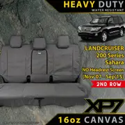 Toyota Landcruiser 200 Series - Sahara (Pre-Facelift) - XP7 Heavy Duty Canvas 2nd Row Seat Covers (Made to Order)