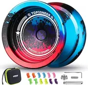 MAGICYOYO JoJo V12 Finger Spin Yoyo Responsive Yoyo for Kids 8 Years or Older, Professional Jo Yo with Dual Purpose for Beginners and Advanced, Trick JoJo with 12 Yo Yo Strings, Yo-Yo Accessory Set