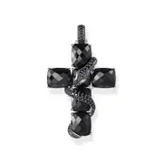 Buy Cross pendant with snake and black zirconia by Thomas Sabo online - THOMAS SABO Australia