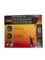 Pro No Ladder Rapid Release Holiday Lights Gutter Clips - NEW 50 Count