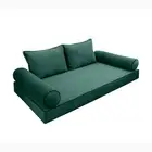 COVER ONLY Model V1 Full Velvet Contrast Indoor Daybed Mattress Cushion AD317