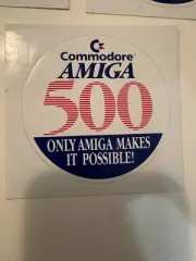 Commodore Amiga 500 - Original Genuine 1980’s Promo Sticker C64 64