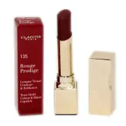 CLARINS ROUGE PRODIGE TRUE-HOLD COLOUR & SHINE LIPSTICK 3G #135 NIB-442151