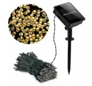 100 LED 10.9M WARM WHITE SOLAR CHRISTMAS WEDDING PARTY FAIRY STRING LIGHTS
