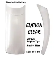 ELATION Nail Tips Clear bag 50ct