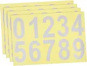 WHAMVOX Mailbox Number Stickers Reflective Letter Box Numbers White Set of Large Adhesive Vinyl Decals