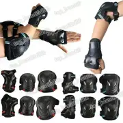 Elbow Wrist Knee Pads Kids Adult Roller Skate Bike Safety Protective Gear Guard