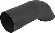 X AUTOHAUX 2.76" ID Inlet Turn Down Exhaust Tip T304 Stainless Steel Surface Blasting Mandrel Bend Elbow Tube 9.06" 230mm Overall Length Black