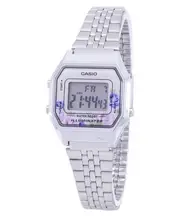 Casio Vintage Digital Alarm Illuminator Stopwatch 12/24 LA680WA-4C Ladies Watch
