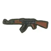 VELCRO® BRAND Fastener Morale HOOK PATCH AK47 AK-47 OD Die Cut 3x1"