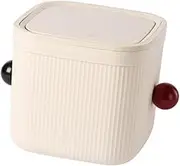 Generic Desktop Trash Can Garbage Can Multipurpose Garbage Basket Rubbish Bin for Kitchen Household Bedroom Coffee Table Vanity