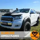 SLIMLINE JUNGLE FLARES FIT FORD RANGER PX2 2011-2017 FENDER FLARE BLACK GUARDS