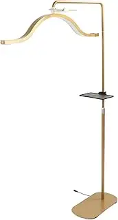 Half Moon Eyelash Floor Light, 29inch 45W 3200K‑5600K Facialist Moon Lamp with Touch Buttons, 350° Rotation, Retractable Stand, Cell Phone Clip (AU Plug)
