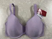 NWT Formfit sz 12E 16E 18C 18E Everyday Contour Bra Iris Lingerie Triumph