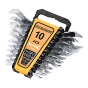 10Pcs Wrench Set Double Open End Slim Spanner Kit Car Repair Hand Tool Set