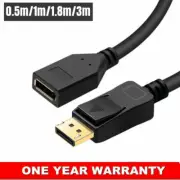4K Displayport 1.2 Extension Cable 144Hz 3FT 6FT 10FT DP Male to Female Extender