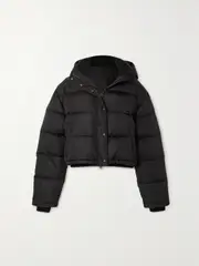 [WARDROBE.NYC] WARDROBE.NYC - + Net-a-porter Hooded Quilted Padded Shell Down Jacket - Black - small small Black