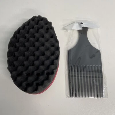 2-Piece set Hair Curl sponge Twist Curl dreads locking Afro Coil Comb Hair tool