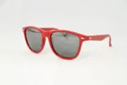 Alain Prost 031 Red Sunglasses Silver Anti-Reflex Lens